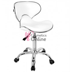 Scaun pentru salon cu pompa cu gaz model Q 4599 alb, art ACP 106672